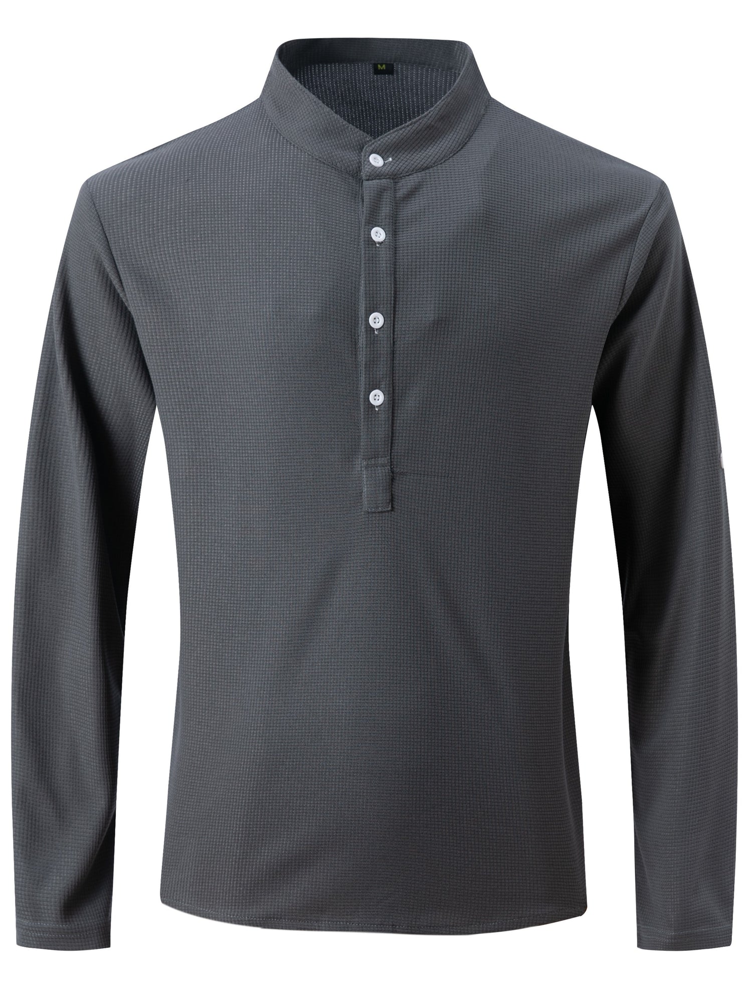 Solid Lapel Shirt, Men&