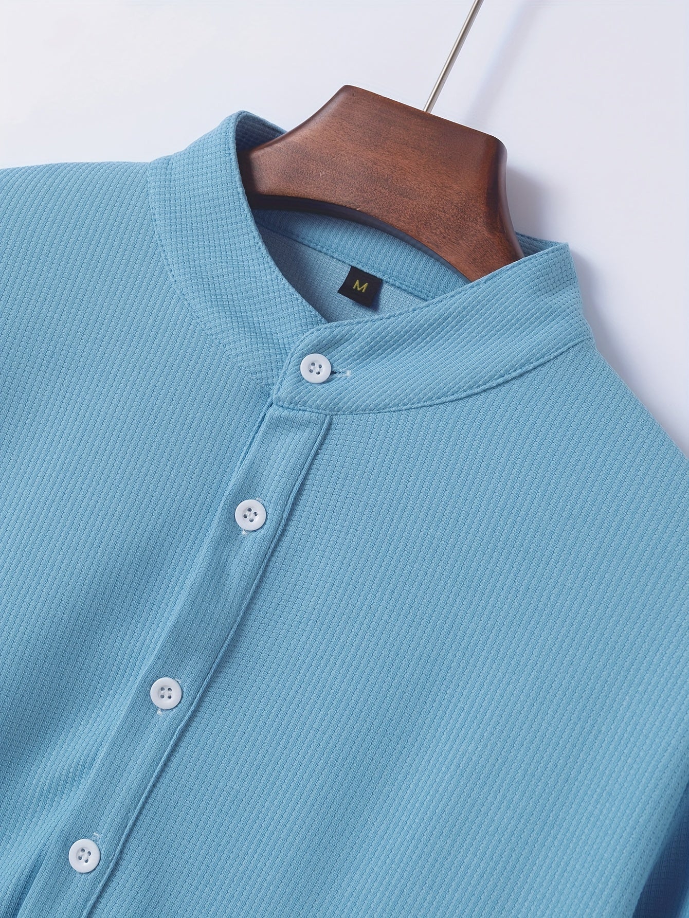 Solid Lapel Shirt, Men&