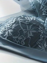 Soft & Comfortable Contrast Lace Wireless Bra, Women&
