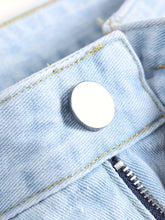 Men Distressed Straight Street Wear Letter&Heart Embroidered Ripped Jeans Casual Slim-fitting Menswear Clothing Denim Men&