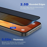 5Pcs Full Cover Privacy Screen Protector For iPhone 16 11 12 13 14 Pro Max Mini 8K Anti-spy Glass For iPhone 15 PRO XR X XS MAX - Lena & Miles Exquisite Boutique LLC.