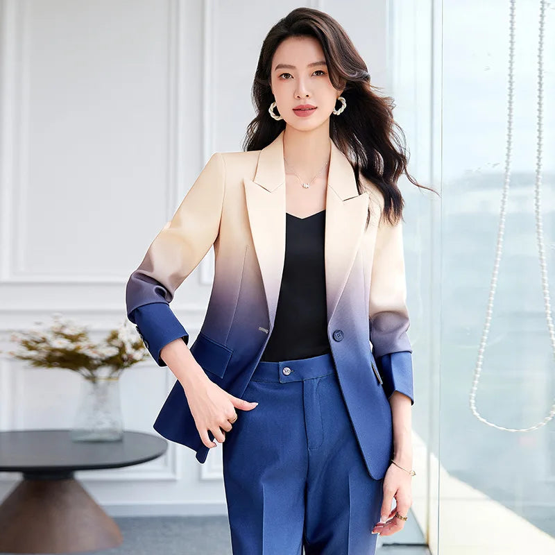 HIGH STREET Newest Fashion 2024 Designer Suit Set Women&