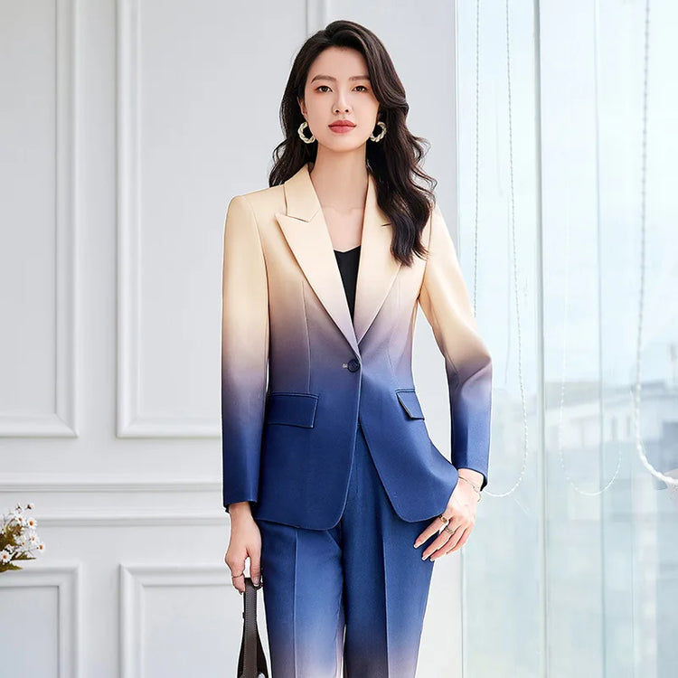 HIGH STREET Newest Fashion 2024 Designer Suit Set Women&