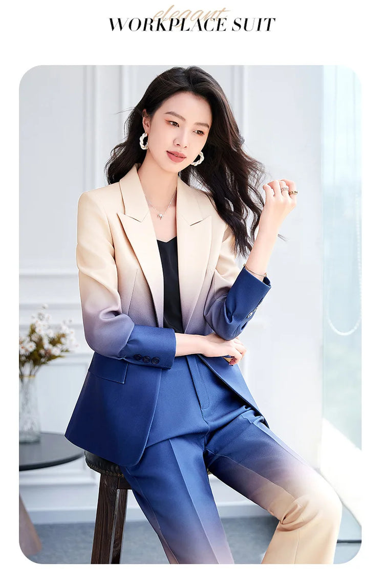 HIGH STREET Newest Fashion 2024 Designer Suit Set Women&