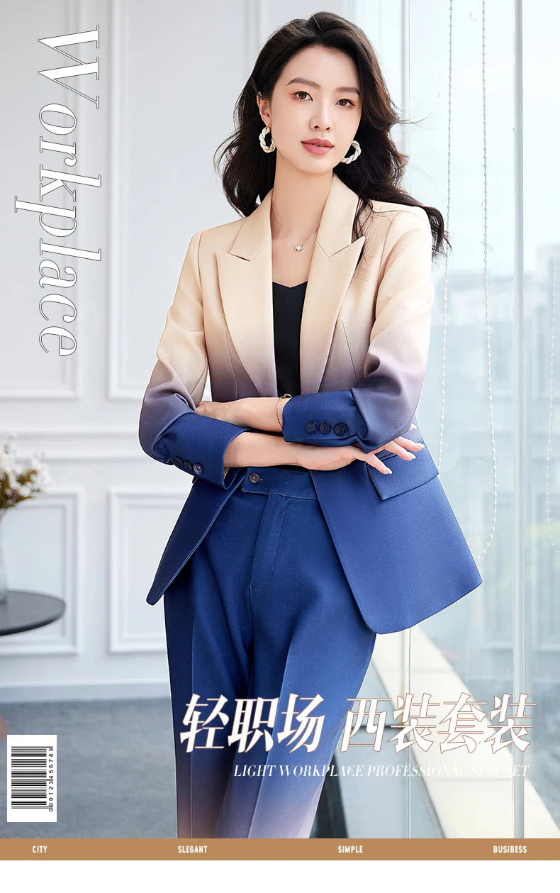 HIGH STREET Newest Fashion 2024 Designer Suit Set Women&