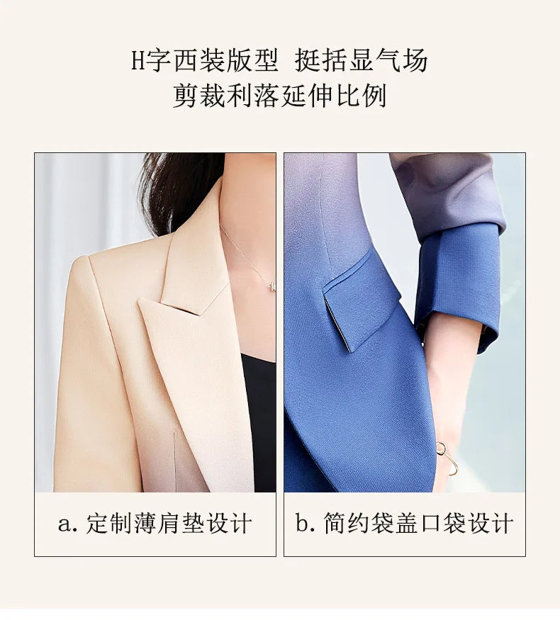 HIGH STREET Newest Fashion 2024 Designer Suit Set Women&