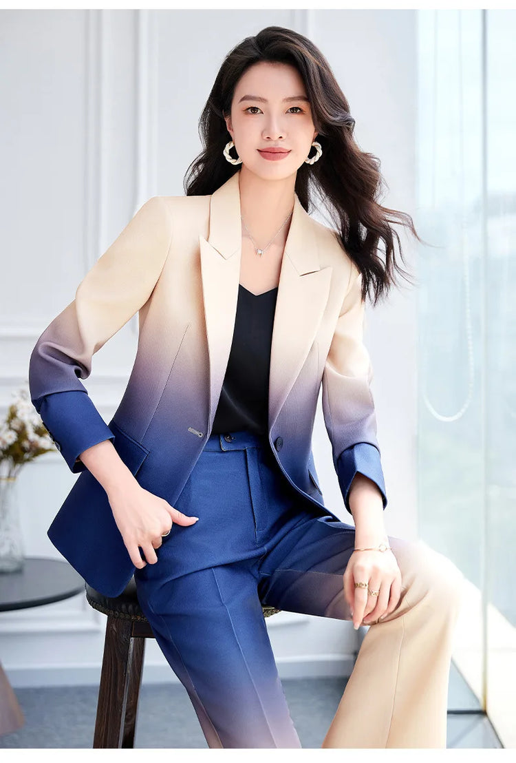 HIGH STREET Newest Fashion 2024 Designer Suit Set Women&