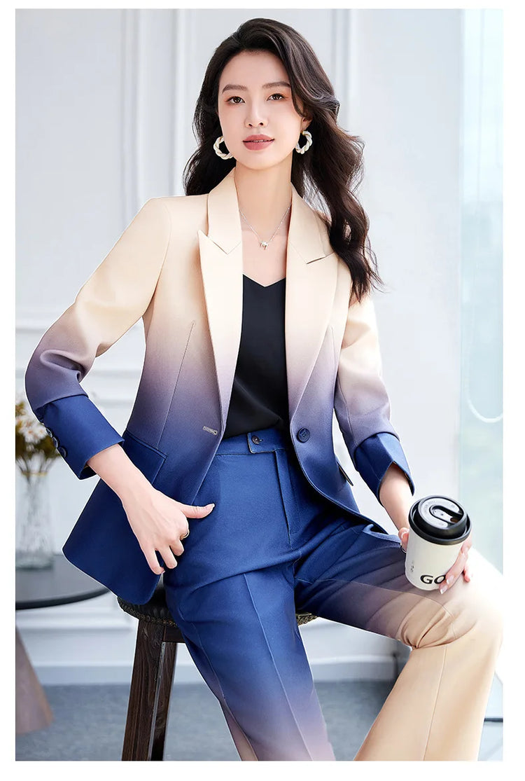 HIGH STREET Newest Fashion 2024 Designer Suit Set Women&
