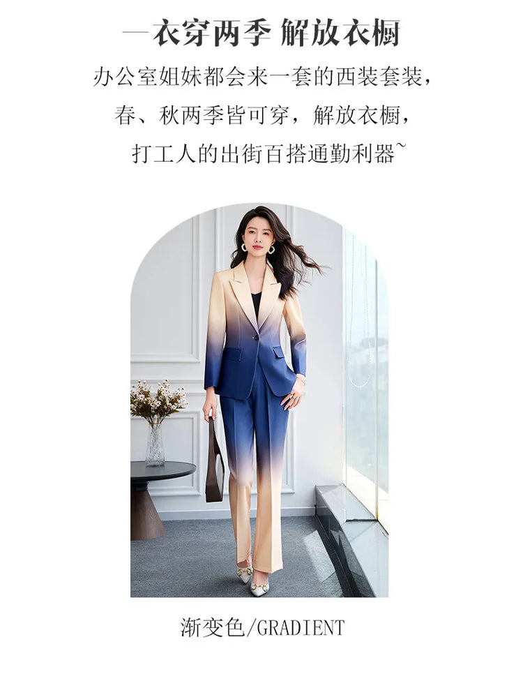 HIGH STREET Newest Fashion 2024 Designer Suit Set Women&