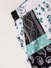 Color Block Bandana Print, Men&