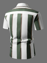 Color Block Striped Men&