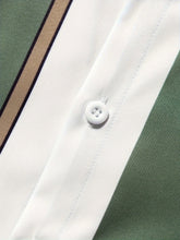 Color Block Striped Men&