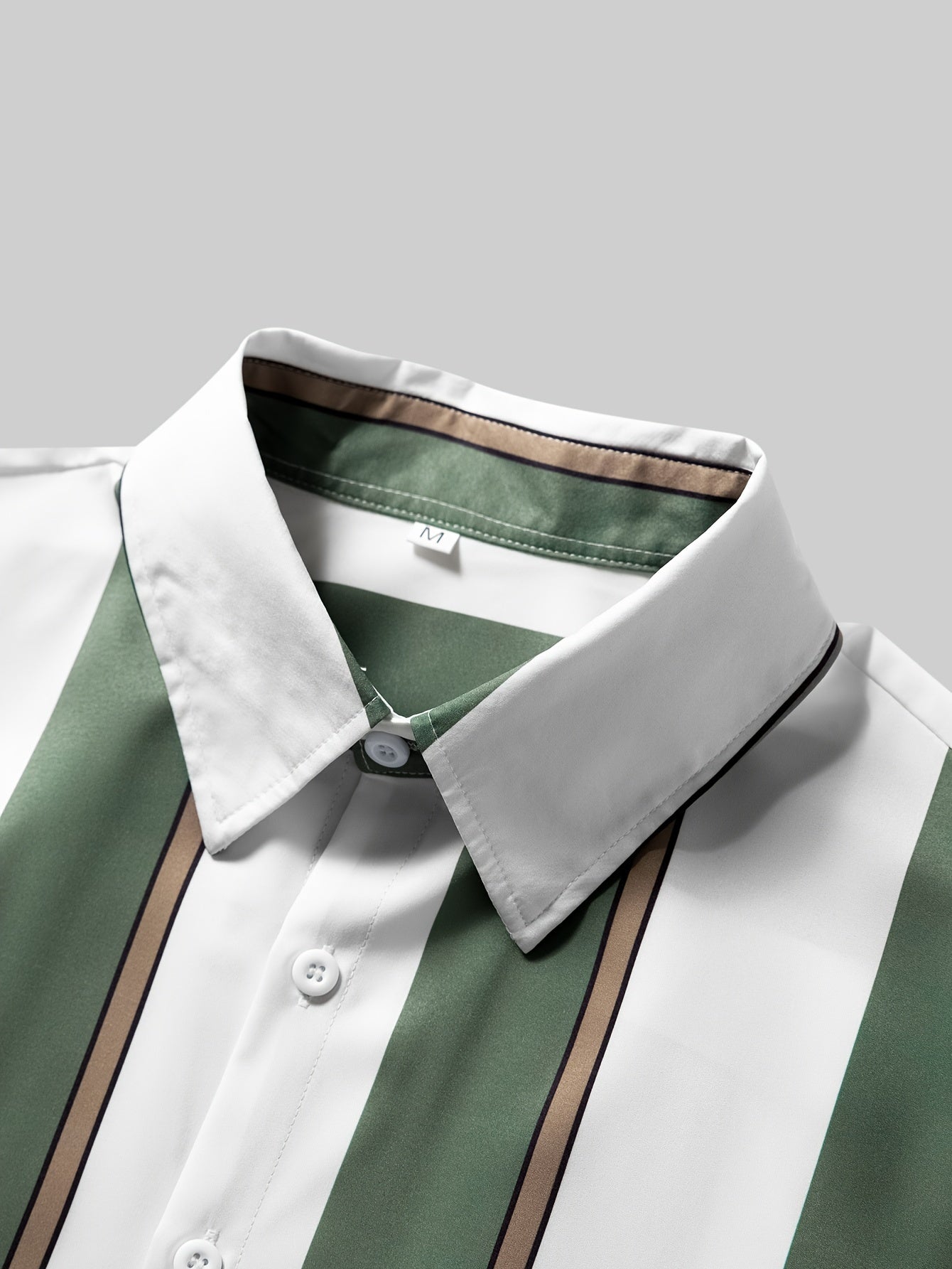 Color Block Striped Men&