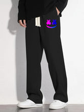 Classic Design Casual Cotton Loose Fit Drawstring Pants, Men&