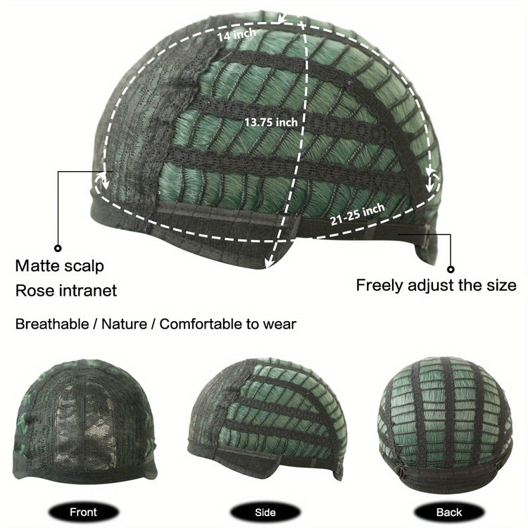 Long Wavy Dark Green Wig For Women Daily Use Natural Synthetic Miidle Part Wigs Layered Heat Resistant Music Festival - Lena & Miles Exquisite Boutique LLC.