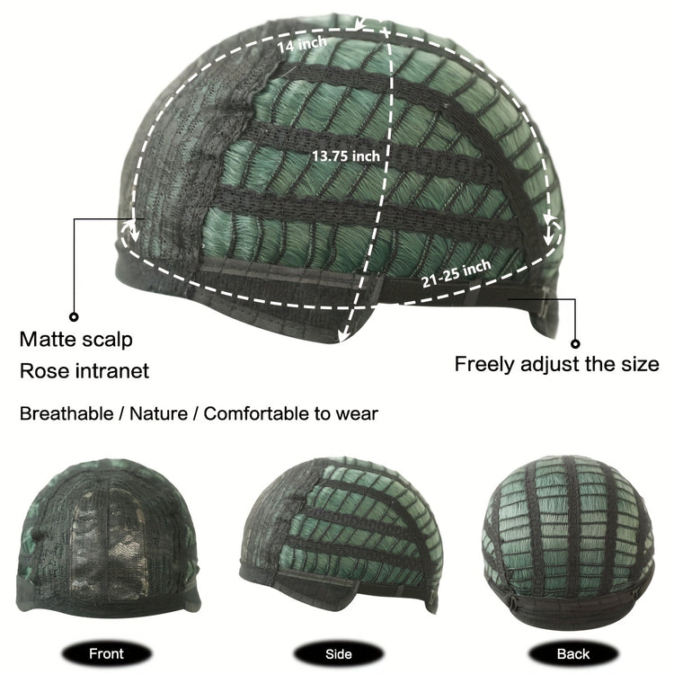 Long Wavy Dark Green Wig For Women Daily Use Natural Synthetic Miidle Part Wigs Layered Heat Resistant Music Festival - Lena & Miles Exquisite Boutique LLC.