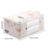 Large Capacity Clothes Storage Bag Organizer With Reinforced Handle Suitable For Blankets Bedding Foldable With Sturdy Zipper - Lena & Miles Exquisite Boutique LLC.