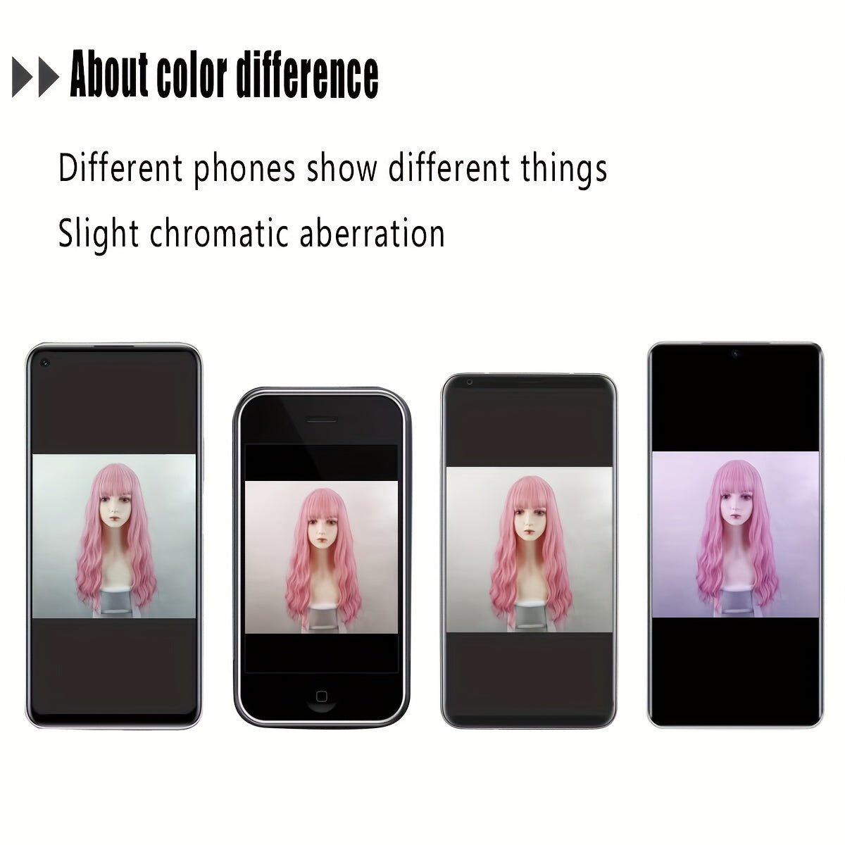 Pink Hair Wigs For Women Long Curly Wig With Bangs Ombre Synthetic Wig Heat Resistant Cute Wigs Cosplay Music Festival - Lena & Miles Exquisite Boutique LLC.