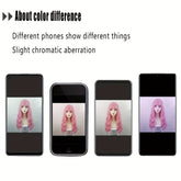 Pink Hair Wigs For Women Long Curly Wig With Bangs Ombre Synthetic Wig Heat Resistant Cute Wigs Cosplay Music Festival - Lena & Miles Exquisite Boutique LLC.