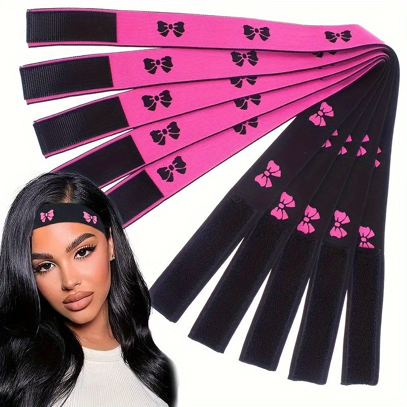 1pc Elastic Bands for Wigs Edges Lace Melting Band for Lace Wigs Thick Laying Adjustable Bands Edge Wrap to Lay Edges Lace Frontal Melt Band for Wigs, Edge Laying Band for Women - Lena & Miles Exquisite Boutique LLC.