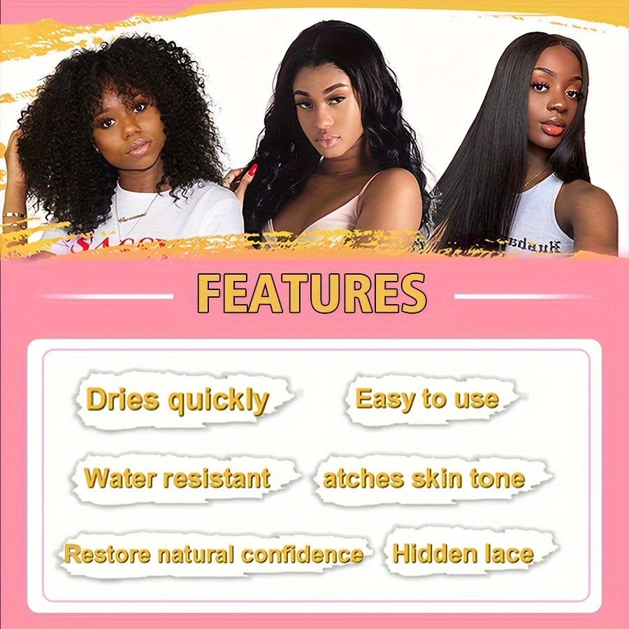 3.4OZ Lace Tint Mousse Spray For Wigs, Waterproof And Sweatproof Fast Drying Melting Mousse, Does Not Hurt The Hair, No Harmful Chemica - Lena & Miles Exquisite Boutique LLC.