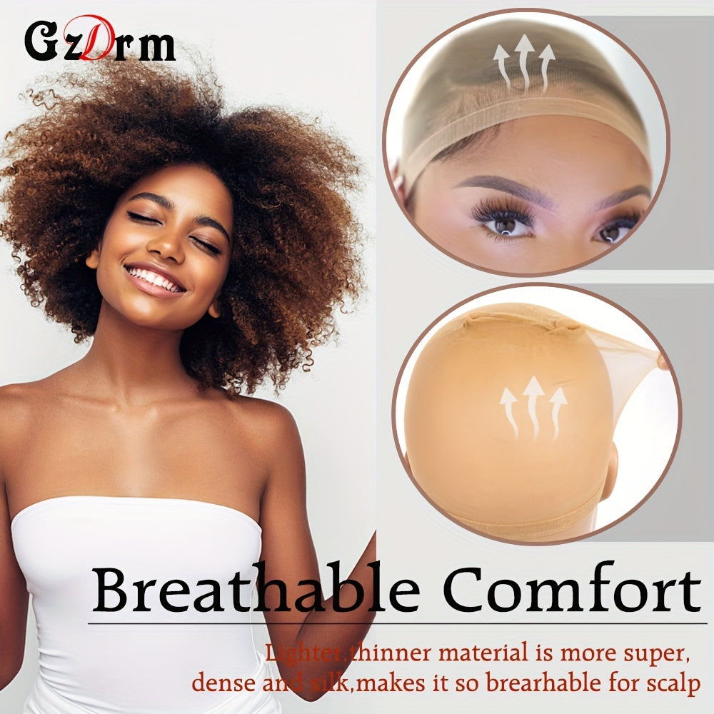 50-100pcs Ultra Thin Sheer Wig Caps - Hd Stocking Cap with Stretchy Nylon Mesh for Weave, Breathable, Invisible, and Comfortable Hair Net - Perfect for Hair Extensions and Wigs - Lena & Miles Exquisite Boutique LLC.