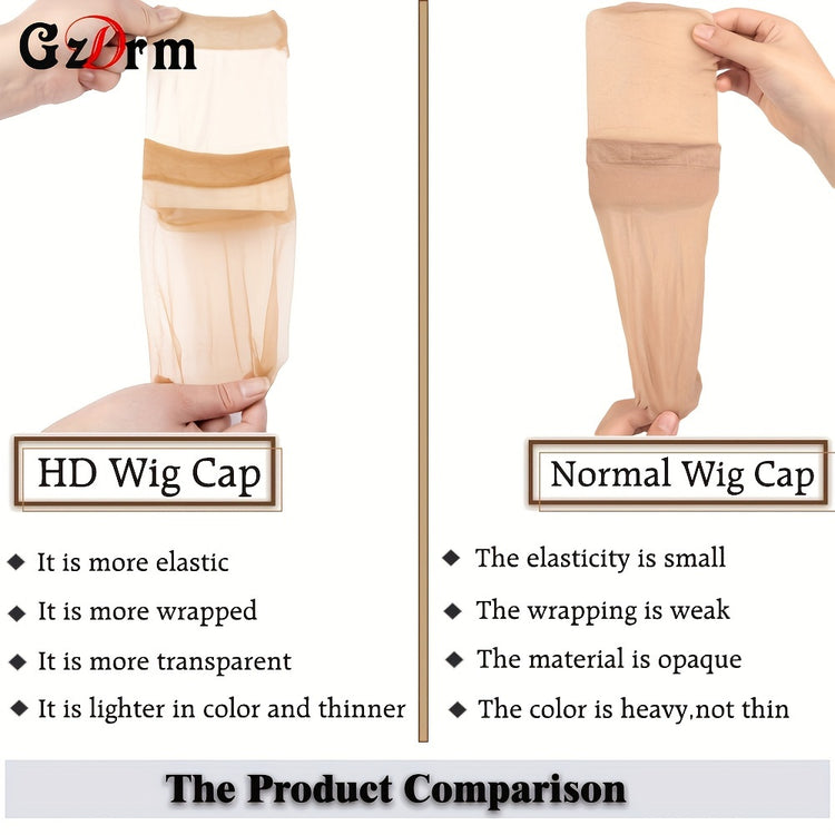 50-100pcs Ultra Thin Sheer Wig Caps - Hd Stocking Cap with Stretchy Nylon Mesh for Weave, Breathable, Invisible, and Comfortable Hair Net - Perfect for Hair Extensions and Wigs - Lena & Miles Exquisite Boutique LLC.