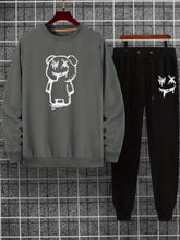 Cartoon Bear Print, Men&