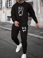 Cartoon Bear Print, Men&