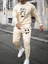 Cartoon Bear Print, Men&
