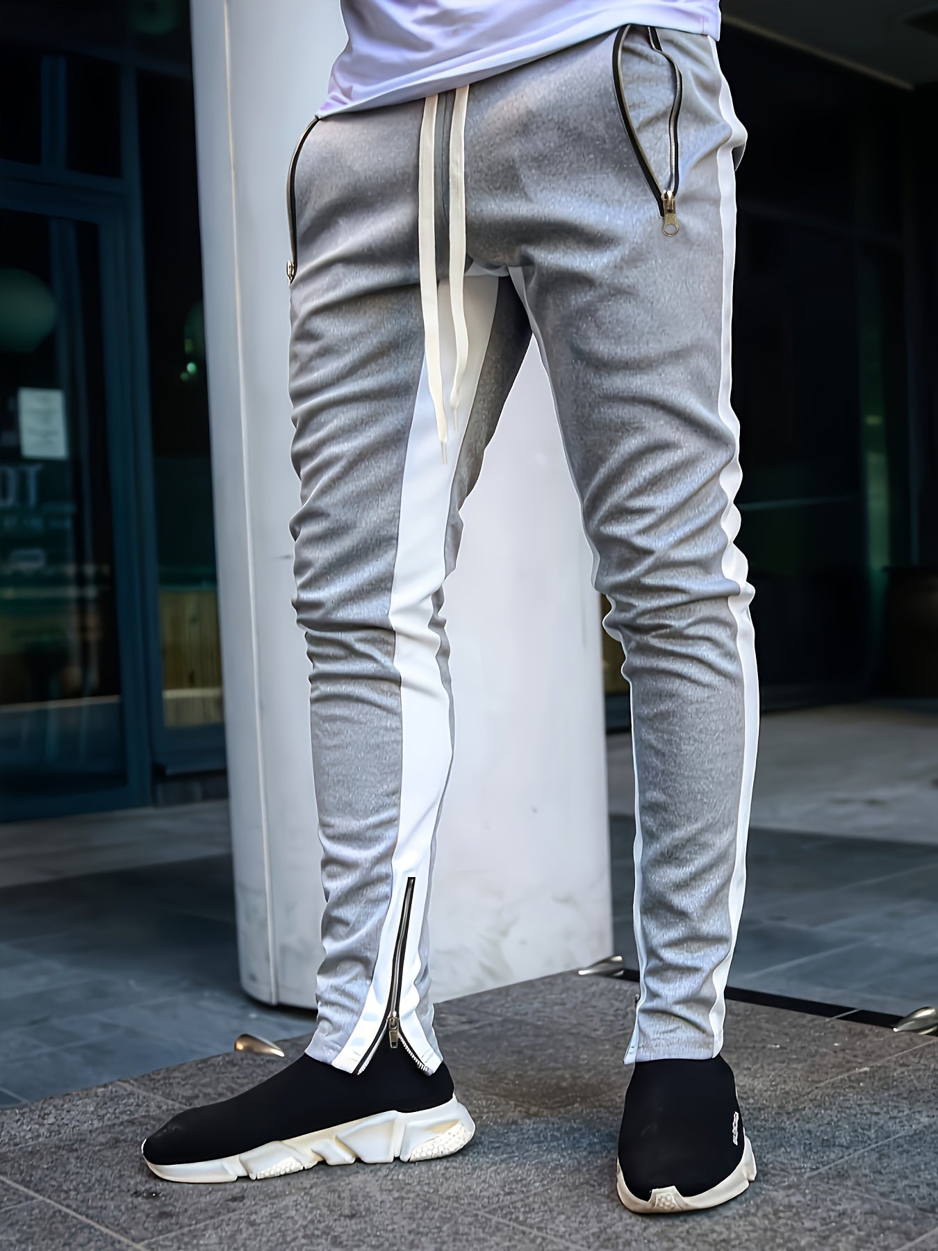 Spring And Autumn New Pants Zipper Men&