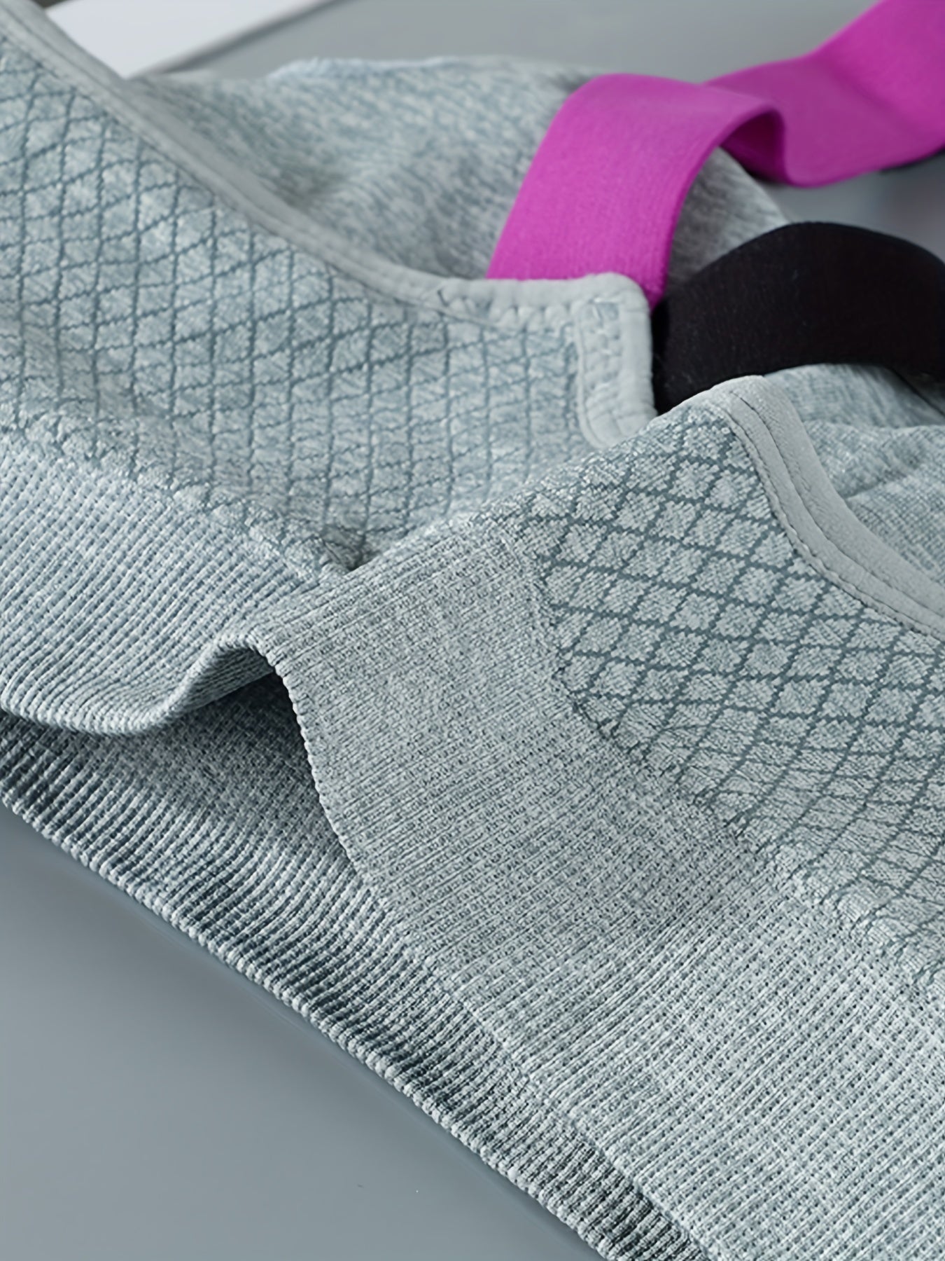 3pcs Criss Cross Back Sports Bras, Comfy & Breathable Colorblock Running Workout Bra, Women&