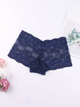 6pcs Floral Lace Boyshort Panties, Soft & Comfortable Scallop Trim Panties, Women&