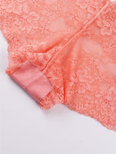 6pcs Floral Lace Boyshort Panties, Soft & Comfortable Scallop Trim Panties, Women&