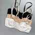 3pcs Simple Solid Unlined Bras, Comfy & Breathable Push Up Bra, Women&