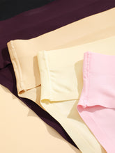 5pcs Seamless Solid Briefs, Comfy & Breathable Stretchy Intimates Panties, Women&