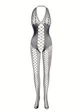 4-Pack Seductive Fishnet Bodystocking with Intricate Jacquard & Alluring Open Crotch - Womens Intimate Lingerie Set - Lena & Miles Exquisite Boutique LLC.