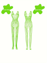 4-Pack Seductive Fishnet Bodystocking with Intricate Jacquard & Alluring Open Crotch - Womens Intimate Lingerie Set - Lena & Miles Exquisite Boutique LLC.