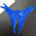 1/6 pcs Exquisite Floral Lace Mesh Thongs - Hollow Out Open Crotch Design, Breathable, Comfortable, Sexy Women&