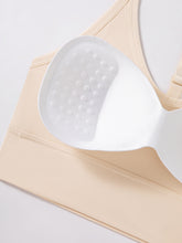 3pcs Seamless Halter Sports Bras, Comfy & Breathable Yoga Fitness Bra, Women&