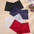 4pcs Romantic Floral Lace Boyshort Panties - Luxurious Soft & Comfortable Sheer Lingerie Set for Women - Seamless Stretchy Underwear for Everyday Feminine Elegance - Lena & Miles Exquisite Boutique LLC.
