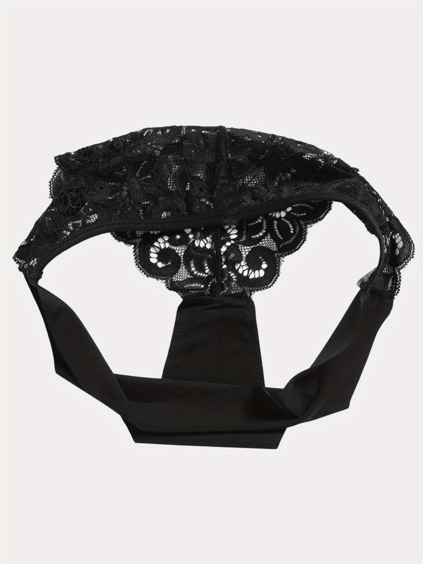 6pcs Contrast Lace Briefs, Comfy & Seamless Scallop Trim Intimates Panties, Women&