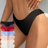 6pcs Contrast Lace Briefs, Comfy & Seamless Scallop Trim Intimates Panties, Women&