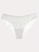 6pcs Contrast Lace Briefs, Comfy & Seamless Scallop Trim Intimates Panties, Women&