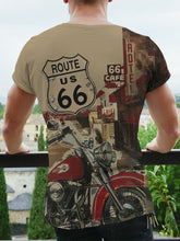 Retro Motorcycle Print, Men&