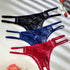 3pcs Seductive Cutout Lace Thong Lingerie Set - Comfortable Dual-Band Support, Discreet Open Crotch, Womens Sexy Underwear Collection - Lena & Miles Exquisite Boutique LLC.