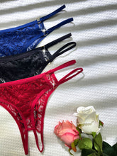 3pcs Seductive Cutout Lace Thong Lingerie Set - Comfortable Dual-Band Support, Discreet Open Crotch, Womens Sexy Underwear Collection - Lena & Miles Exquisite Boutique LLC.