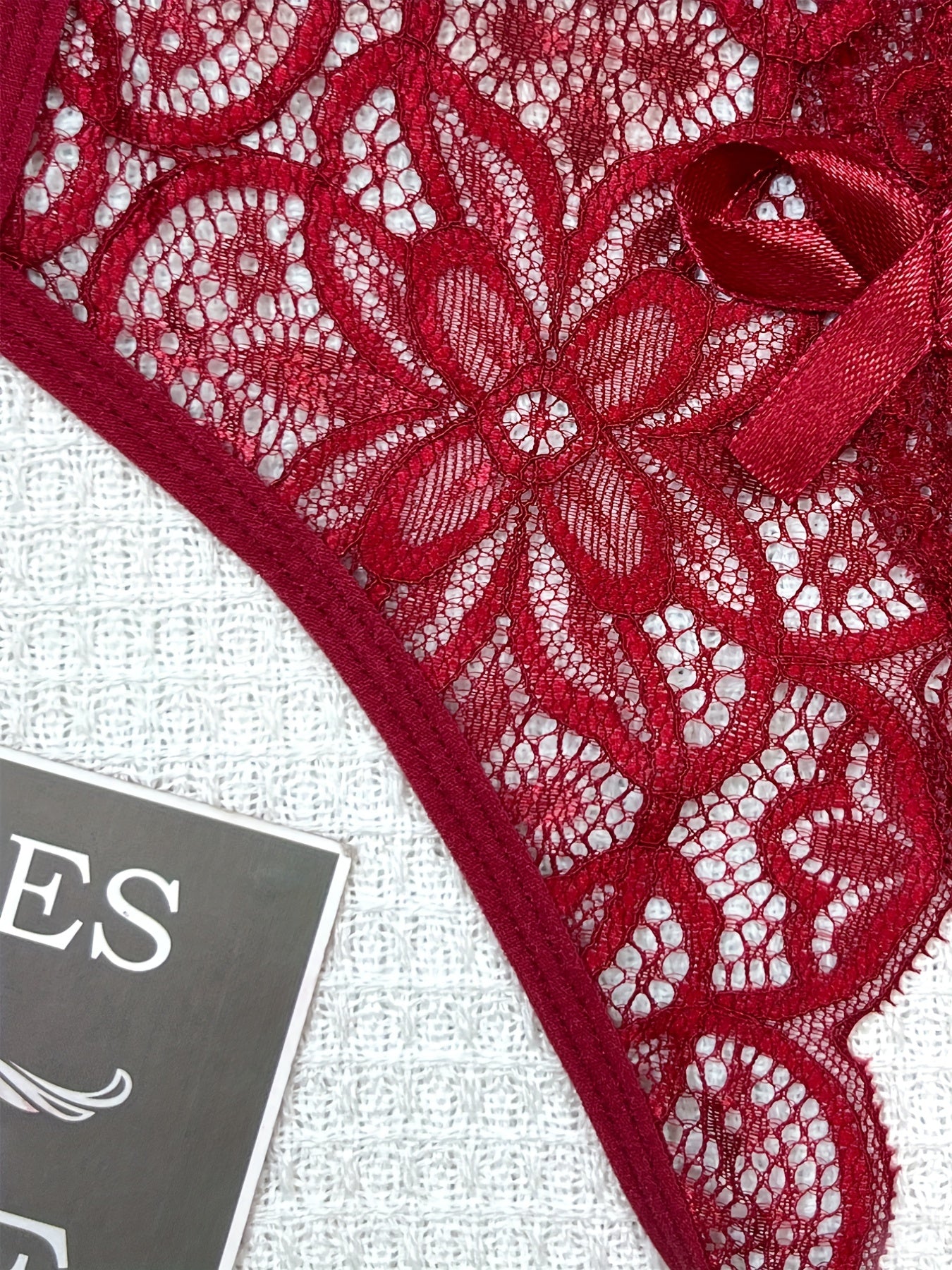 3pcs Seductive Cutout Lace Thong Lingerie Set - Comfortable Dual-Band Support, Discreet Open Crotch, Womens Sexy Underwear Collection - Lena & Miles Exquisite Boutique LLC.