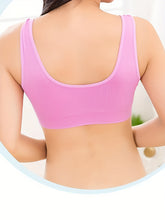 3pcs Wireless Sports Bras, Comfy & Breathable Running Workout Tank Bra, Women&