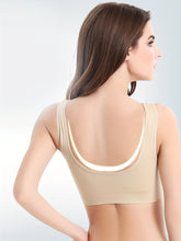 3pcs Wireless Sports Bras, Comfy & Breathable Running Workout Tank Bra, Women&